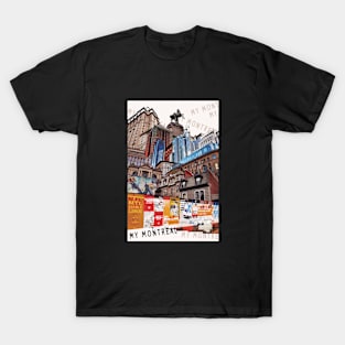 Montreal City Collage T-Shirt